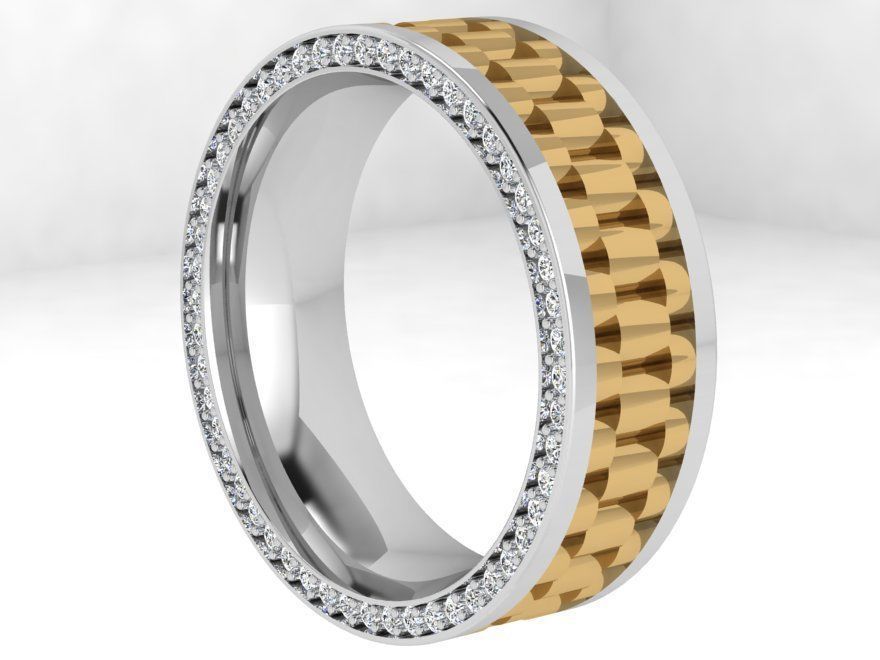 Watch Style Ring 4395 3D print model_2
