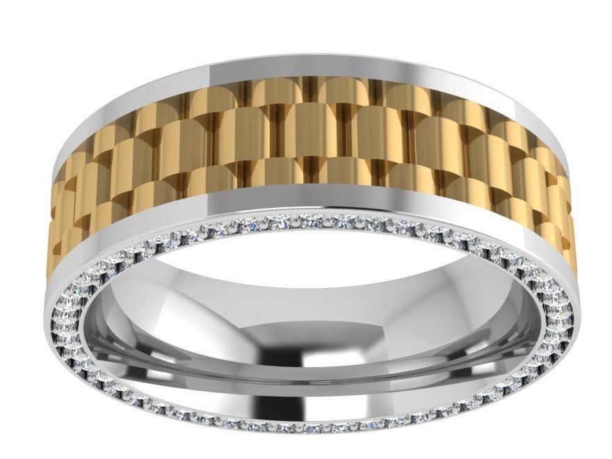 Watch Style Ring 4395 3D print model_1