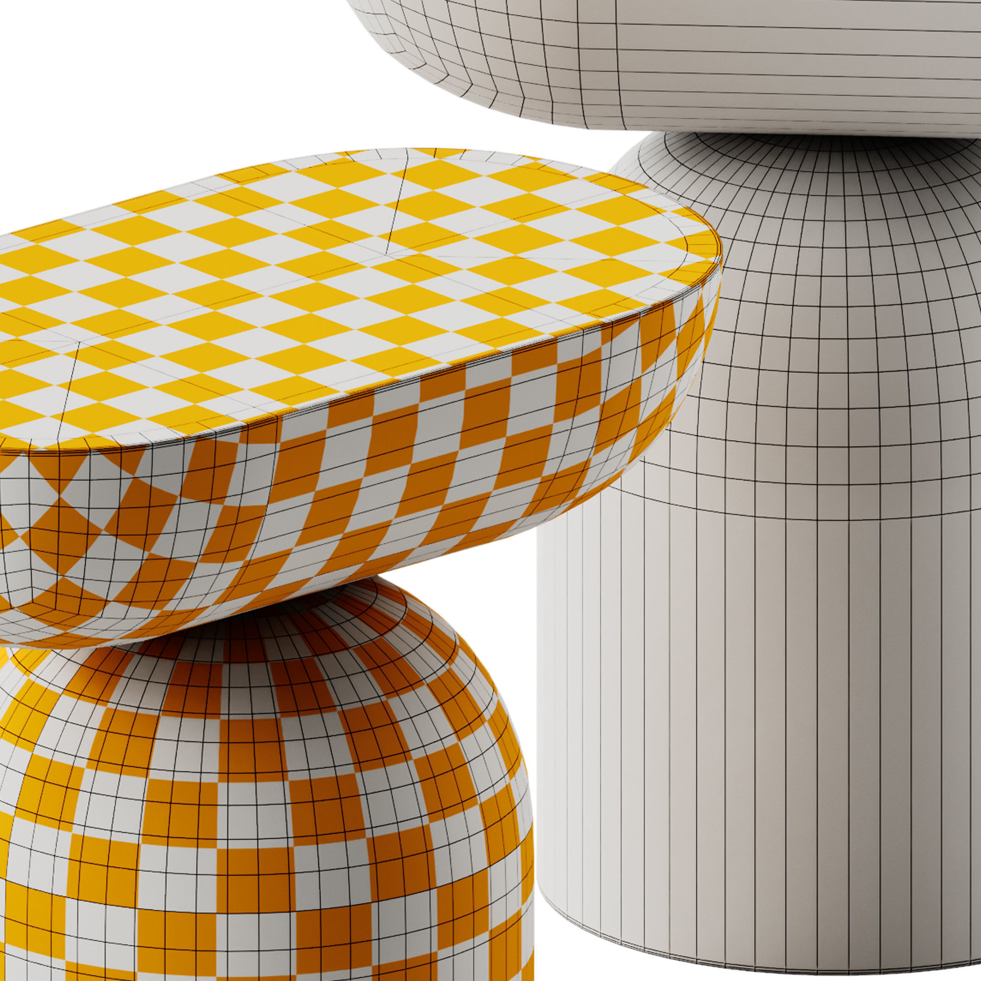 Cleave Side Table Solid Wood 3D model_5