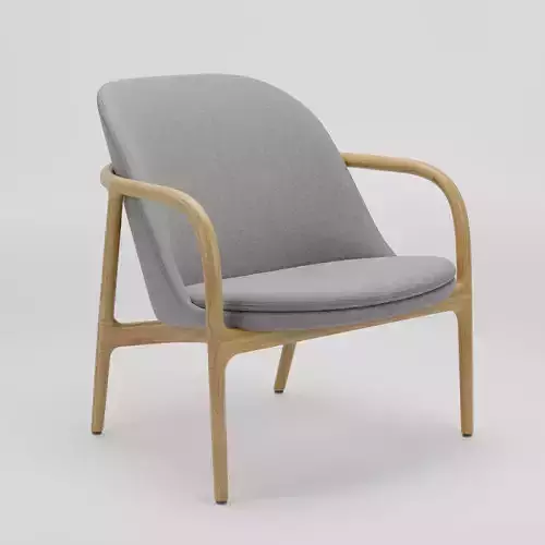 Wooden Lounge Chair 3D Model Artisan Neva Lounge Chair