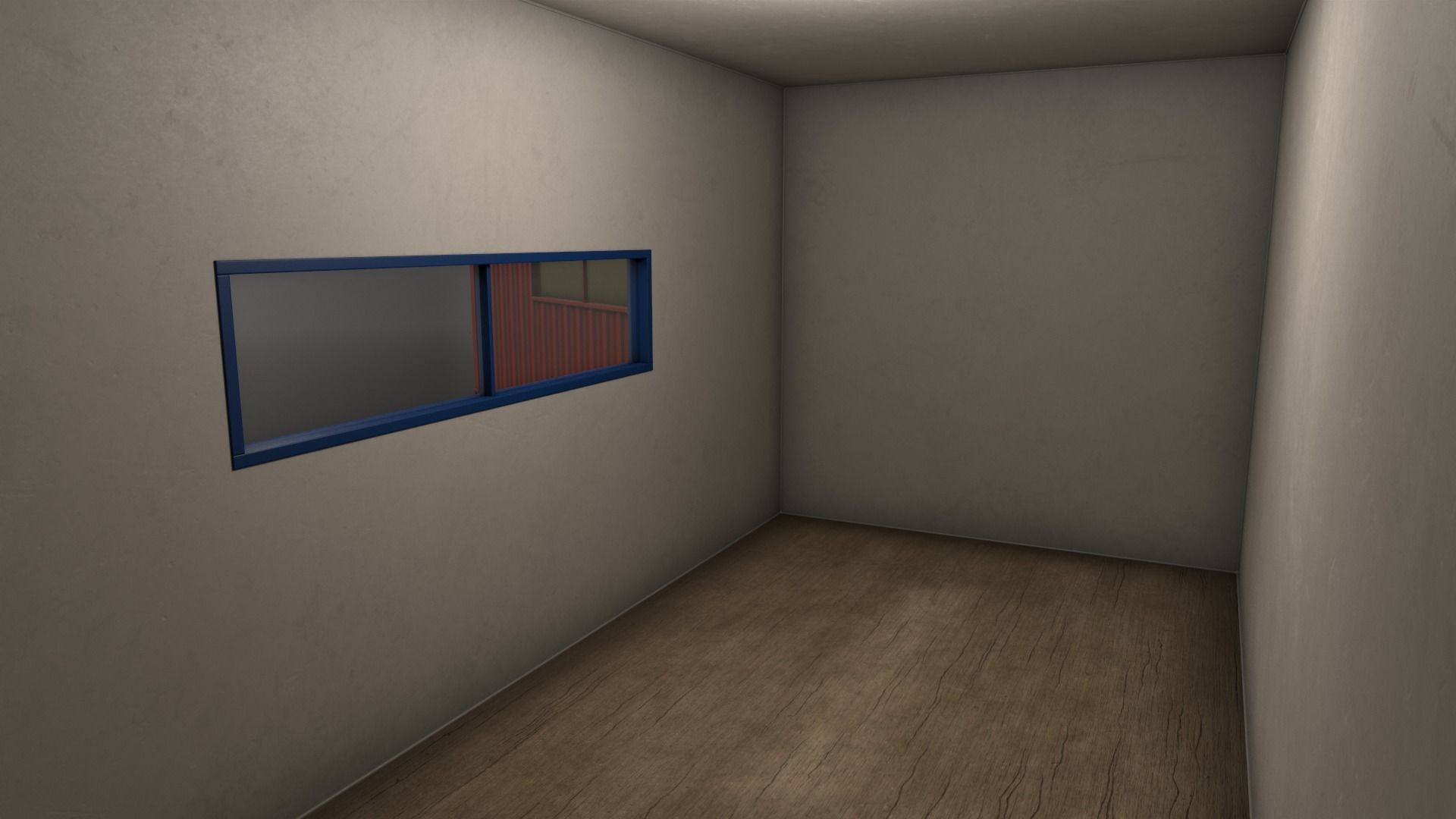 PBR Container House BA 20ft V5 Low-poly 3D model_10