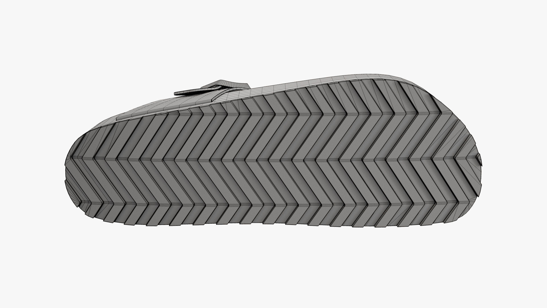 Thong Sandals Cyan Patent 3D model_16