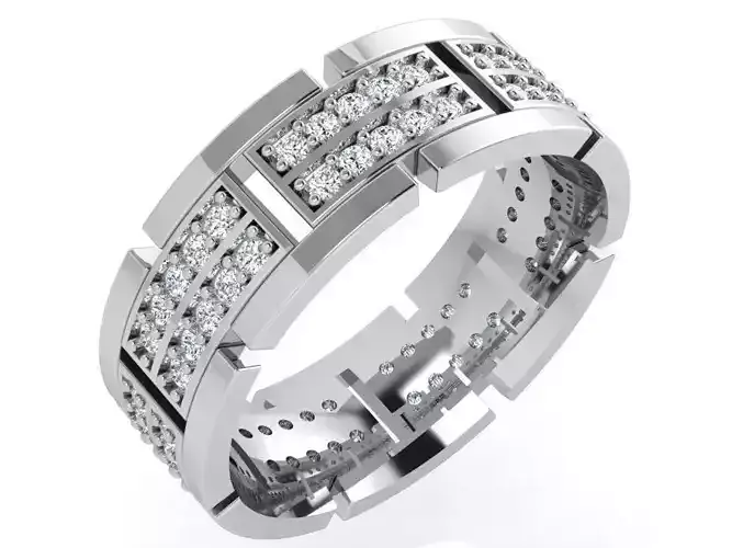 Watch Style Diamond Ring 4399