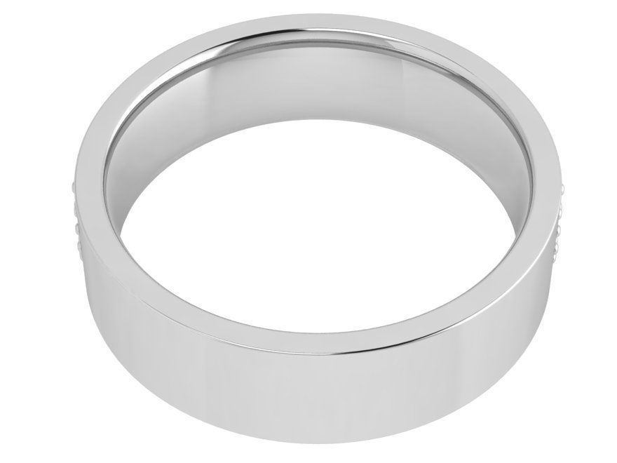 3 Row Diamond Ring 4402 3D print model_4