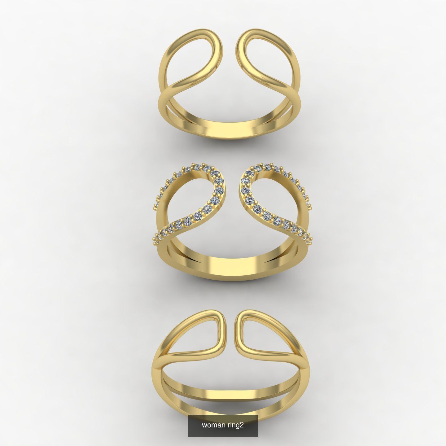 minimalism rings 3D Model Collection_13