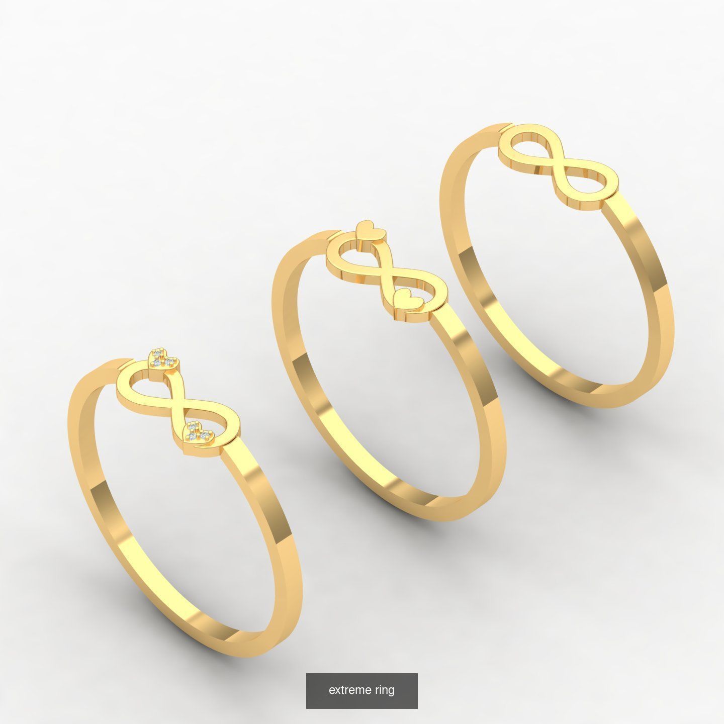 minimalism rings 3D Model Collection_6