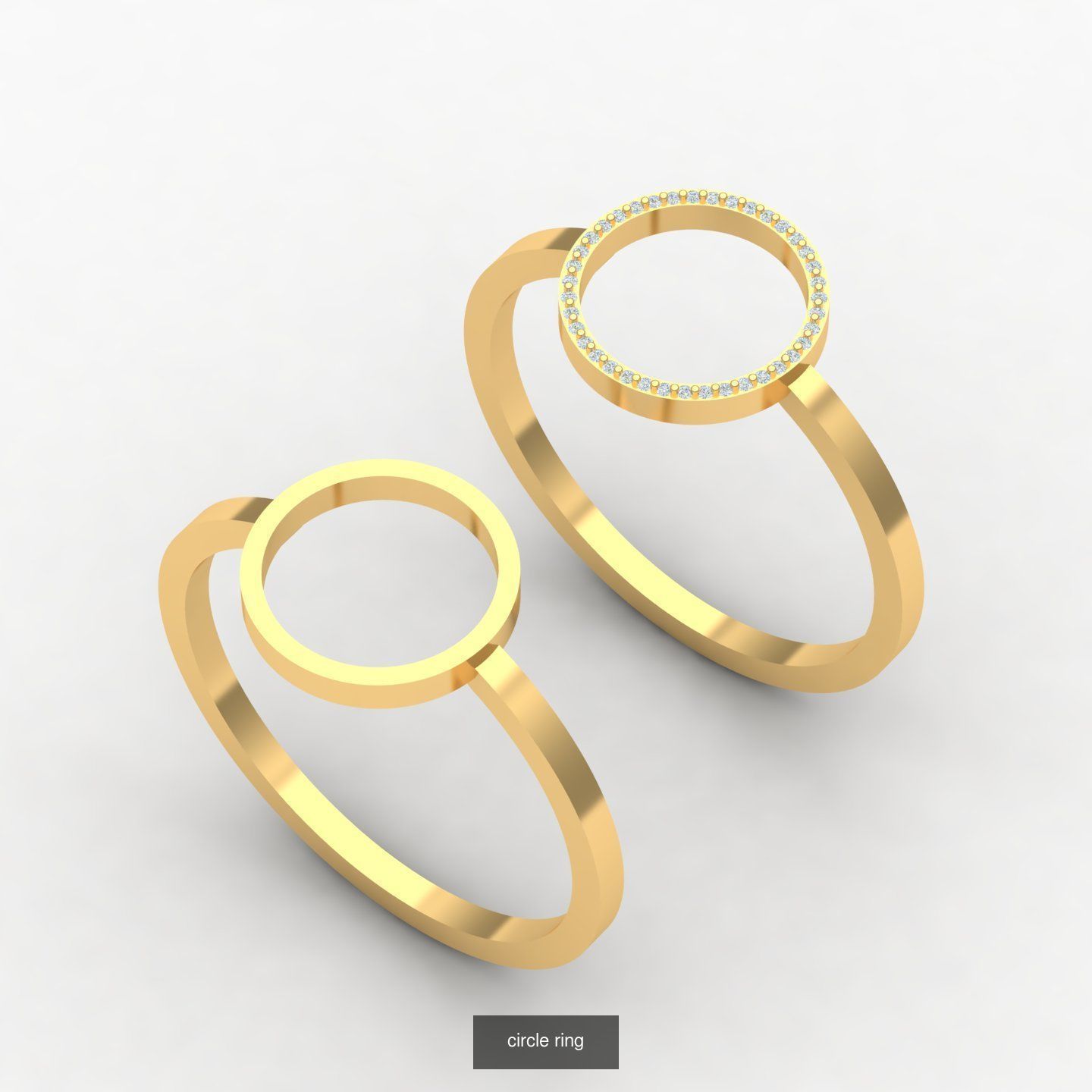 minimalism rings 3D Model Collection_4
