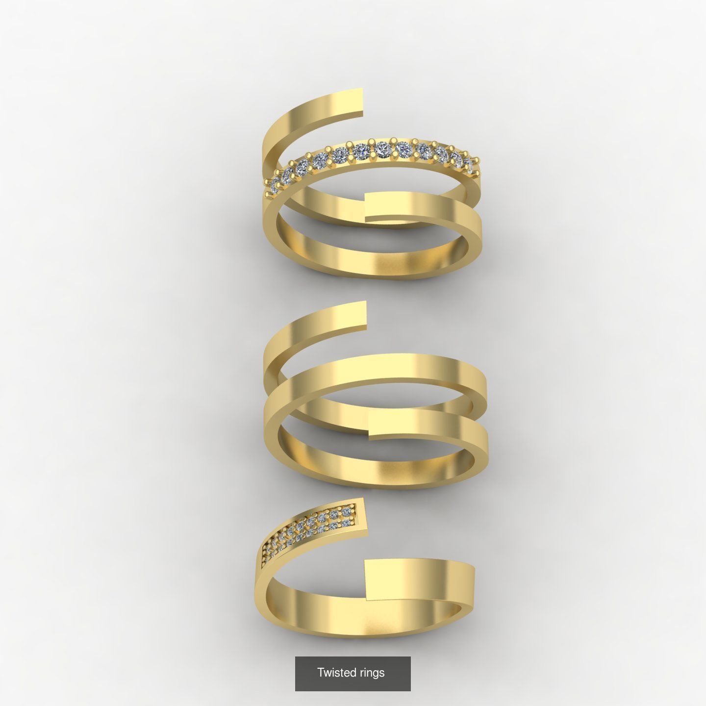 minimalism rings 3D Model Collection_12