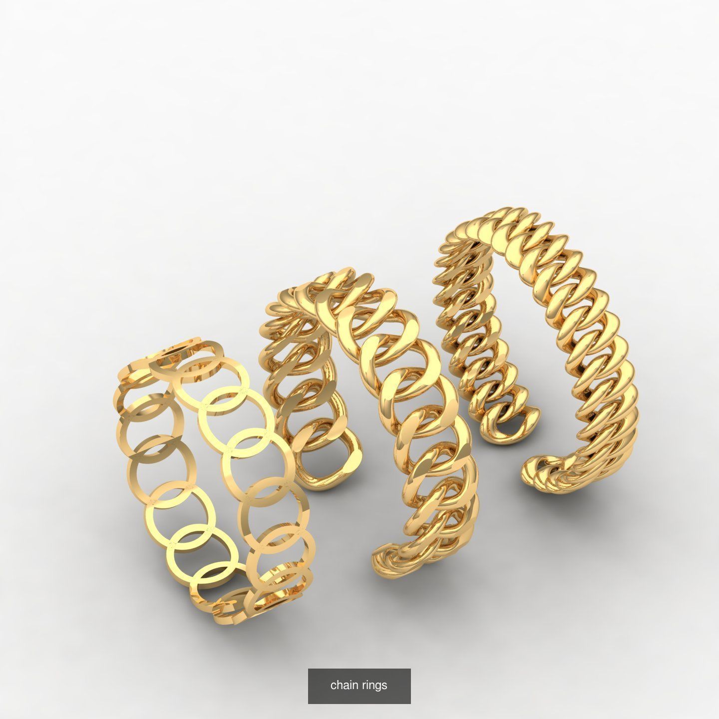 minimalism rings 3D Model Collection_14