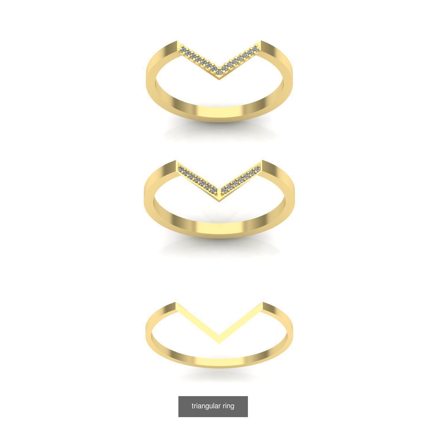 minimalism rings 3D Model Collection_17