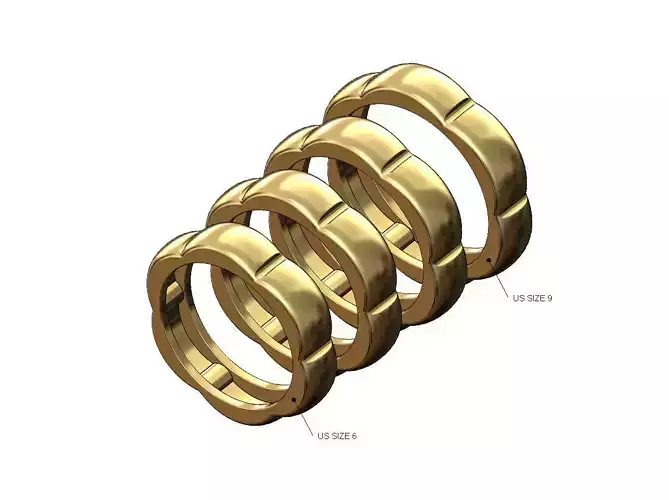 Dome pattern fashion band US sizes 6to9