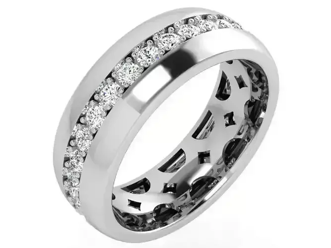 Round Diamond Row Ring 4411
