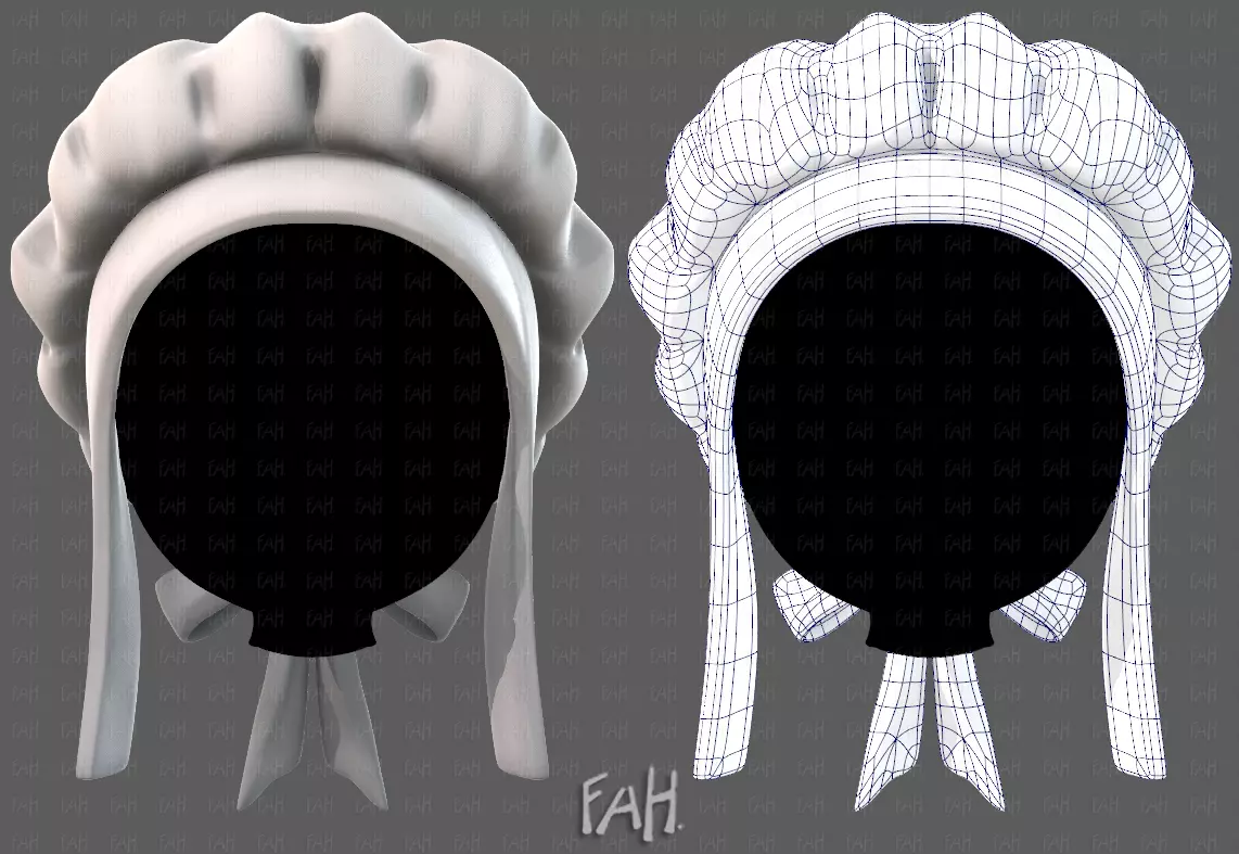 Cap V73 Low-poly 3D model