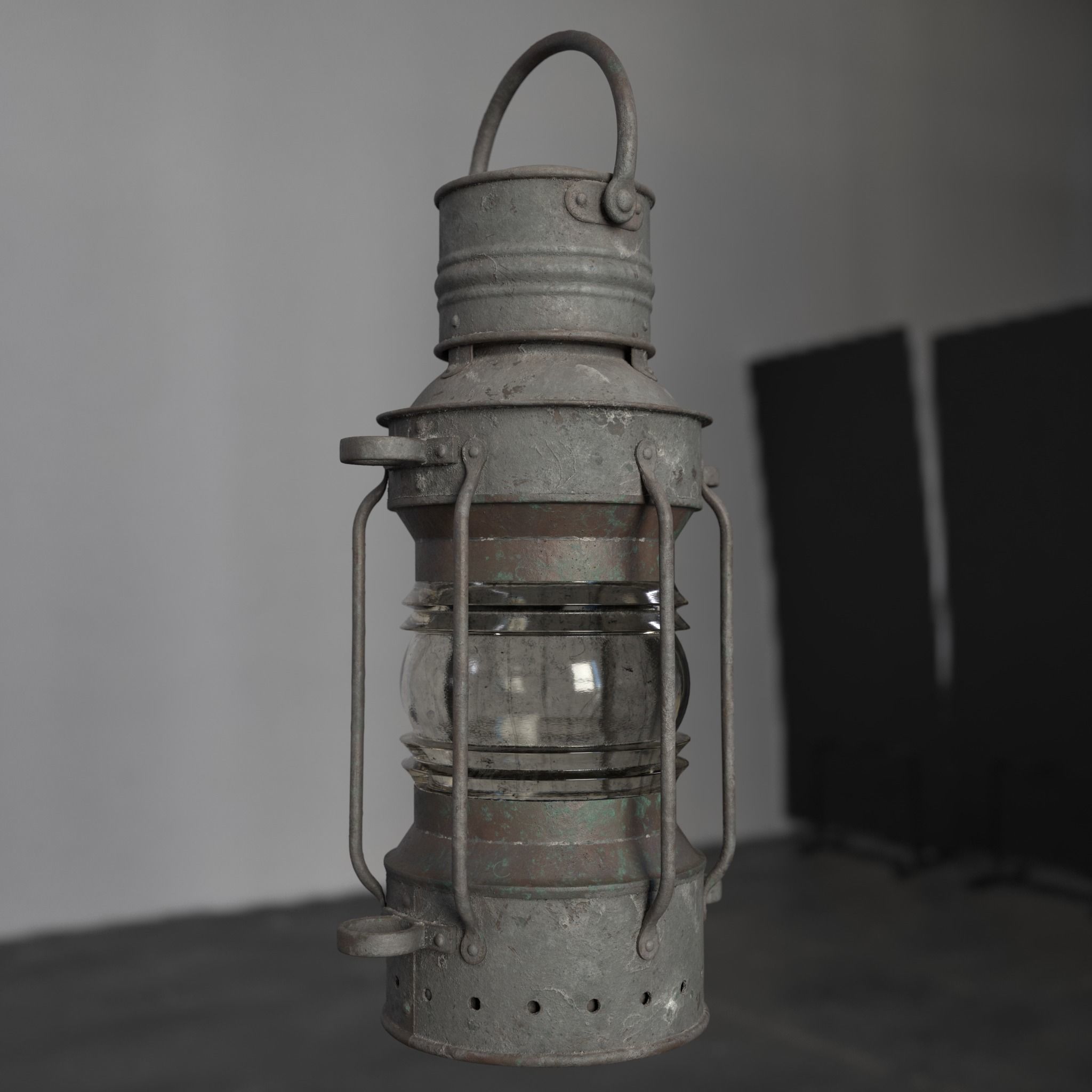 Small Boat Lantern 3D model_1