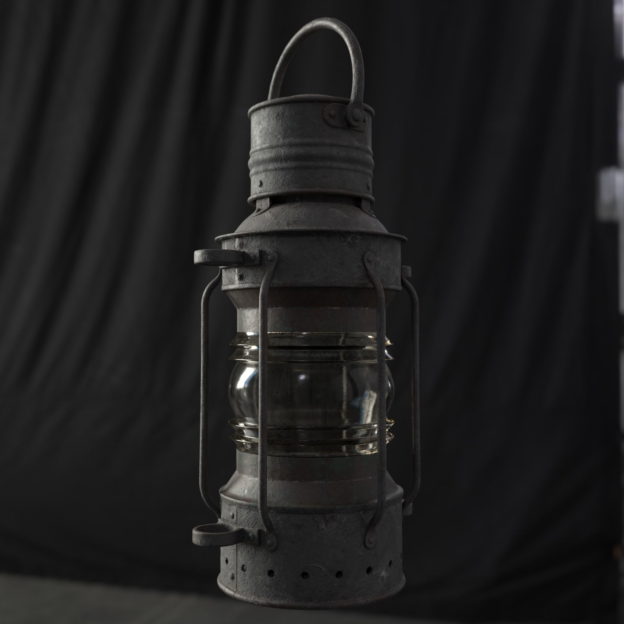Small Boat Lantern 3D model_3