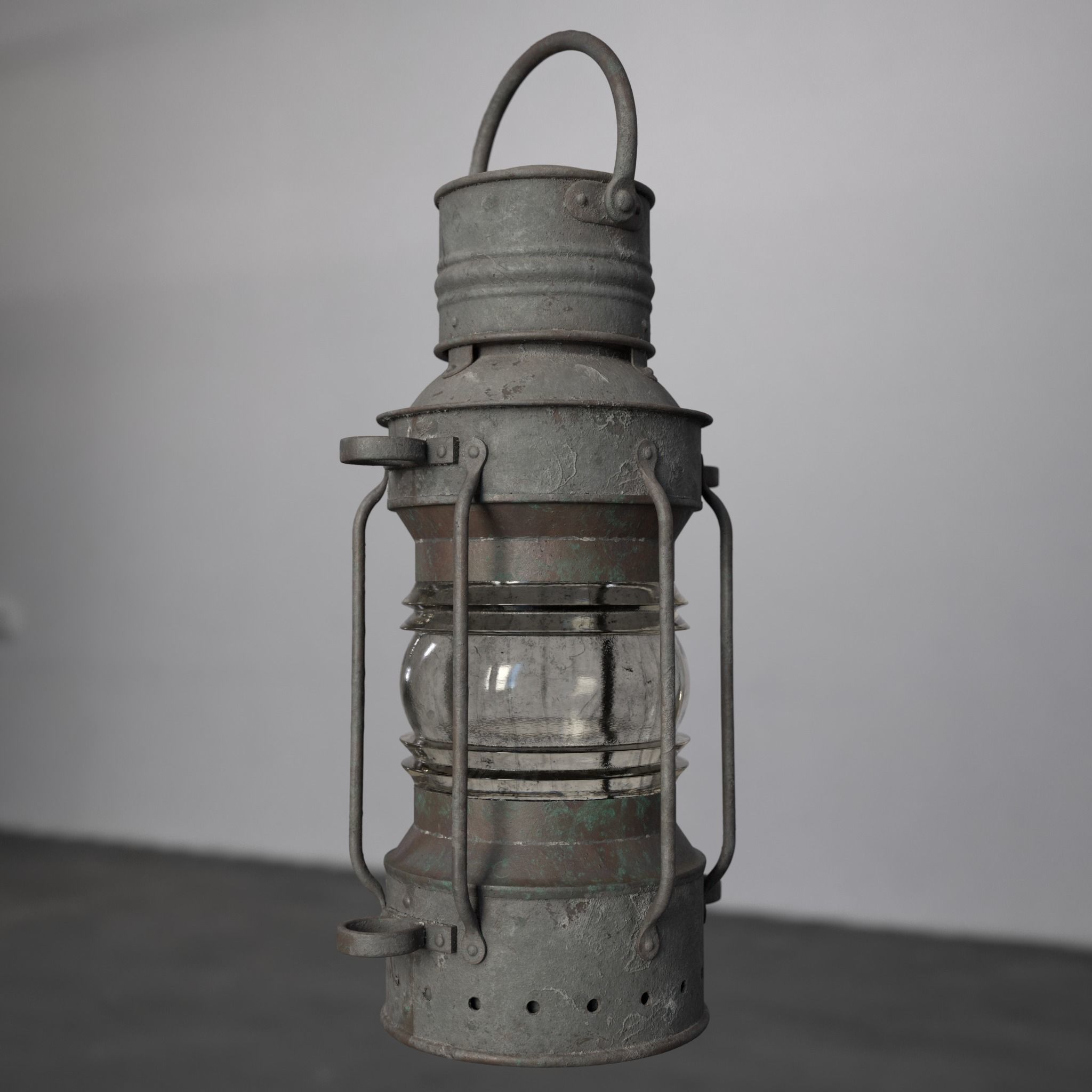 Small Boat Lantern 3D model_2