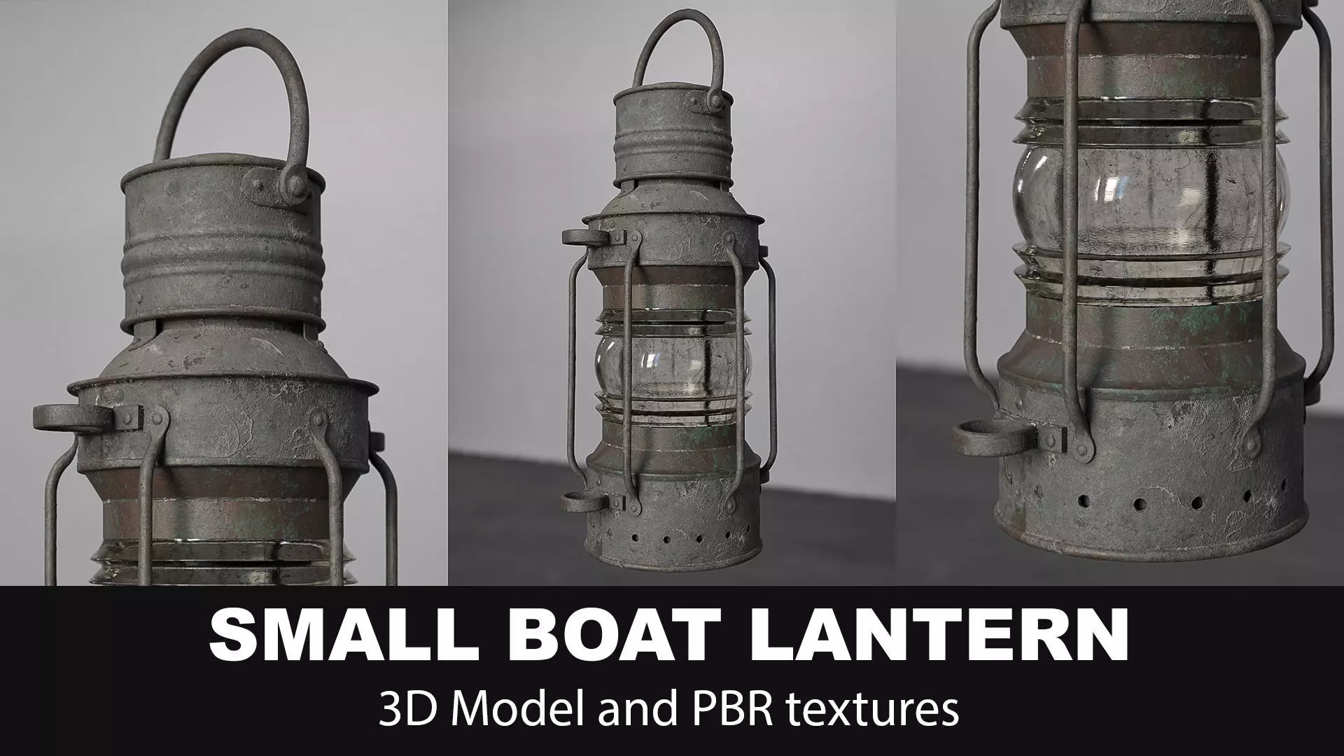 Small Boat Lantern 3D model_0