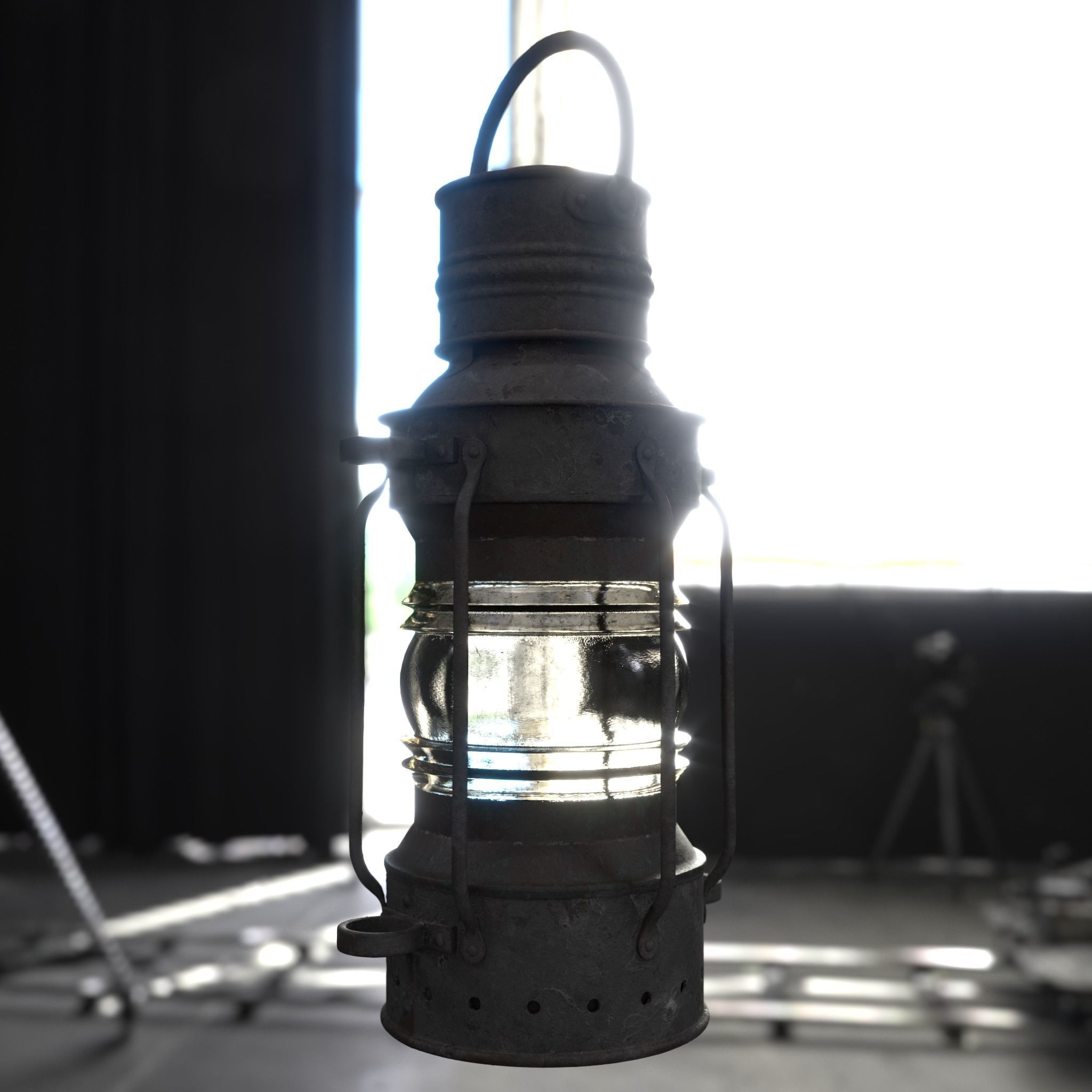 Small Boat Lantern 3D model_4