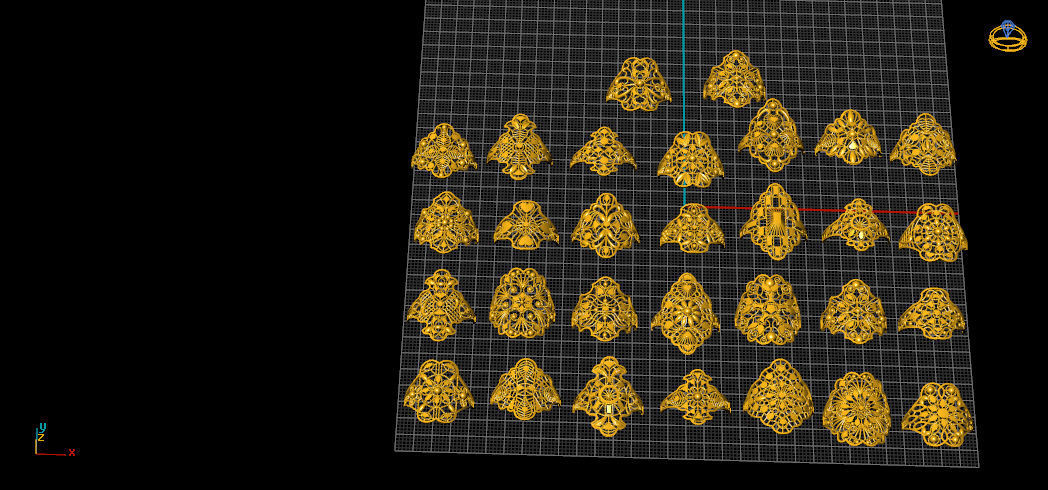 30 rings 3D print model_1