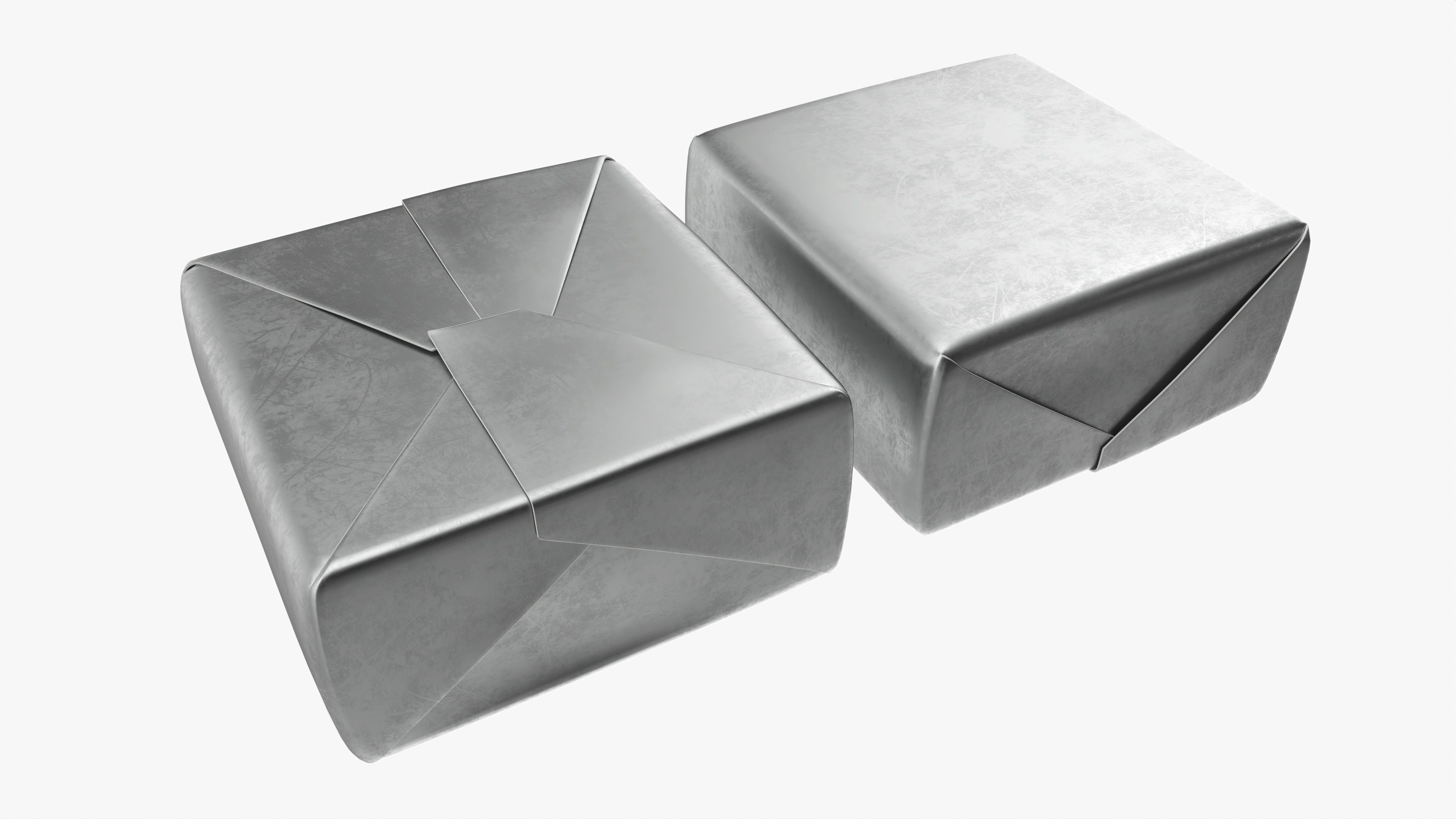 Candy wrapping foil 3D model_2