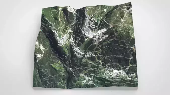 Cityscape Courchevel France 