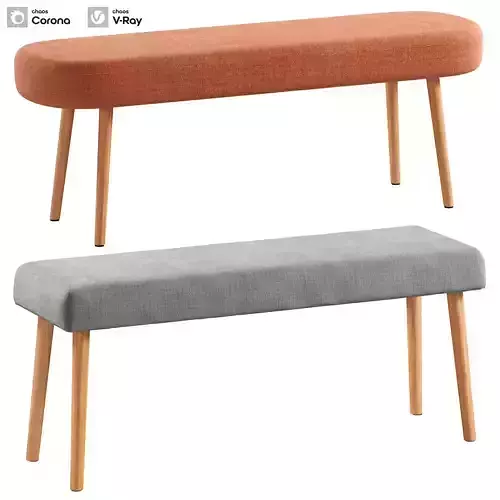 La Redoute Interieurs Semeon Ottomans Set 100 part 2 3D model