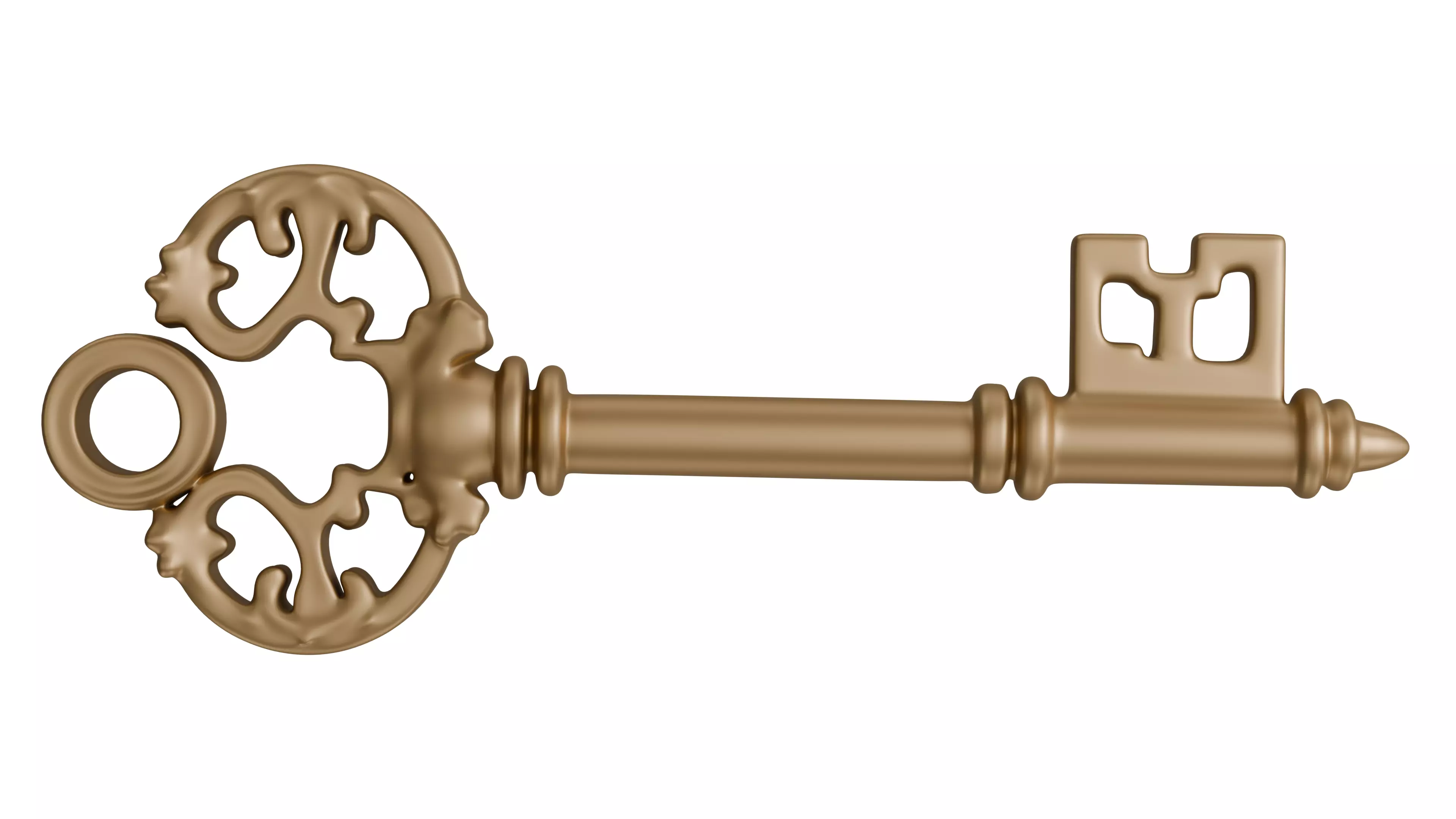  Antique Ornate Key 3D model_0