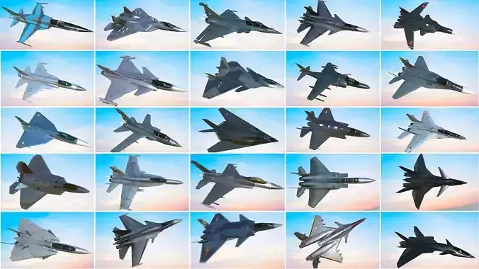 Pack 24 3DModel Aircraft