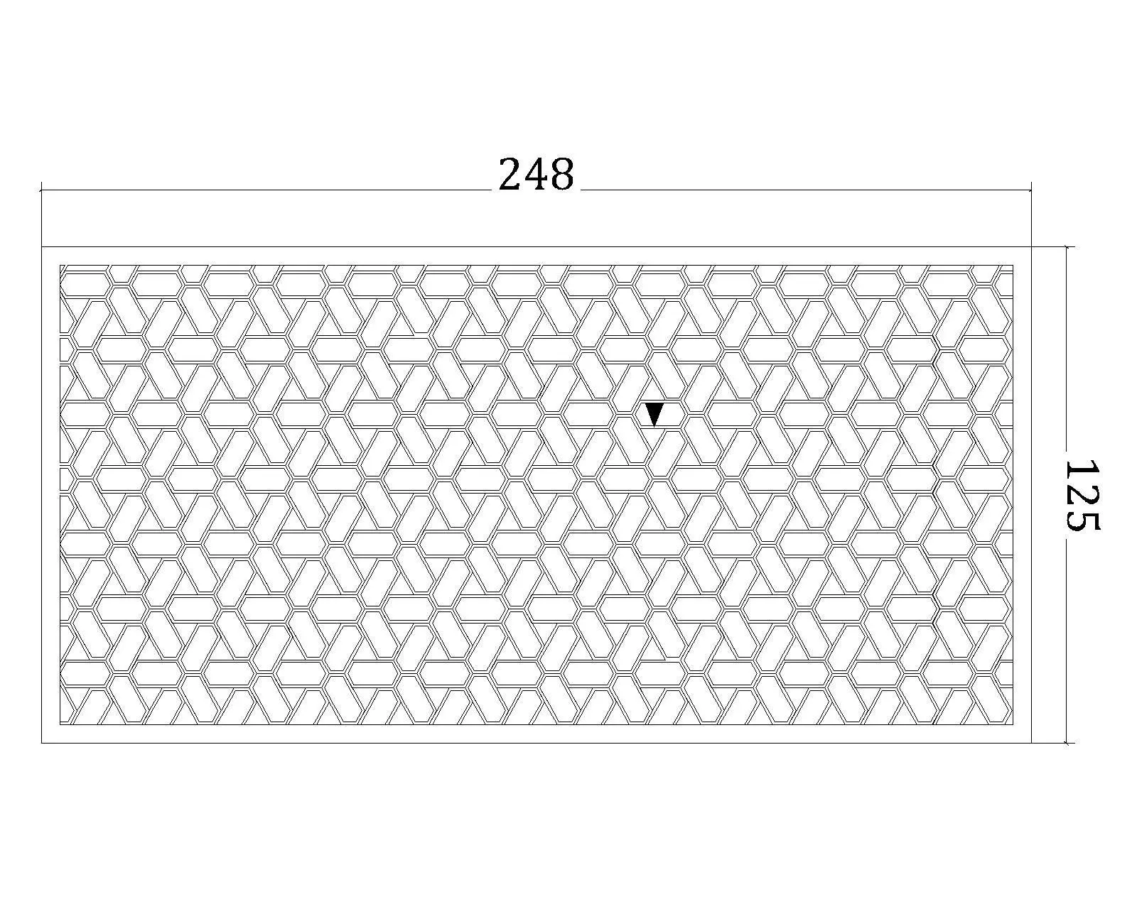 CNC Design Drawing Decor Frame Low-poly 3D model