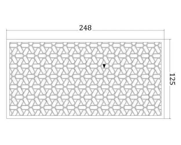CNC Design Drawing Decor Frame Low-poly 3D model