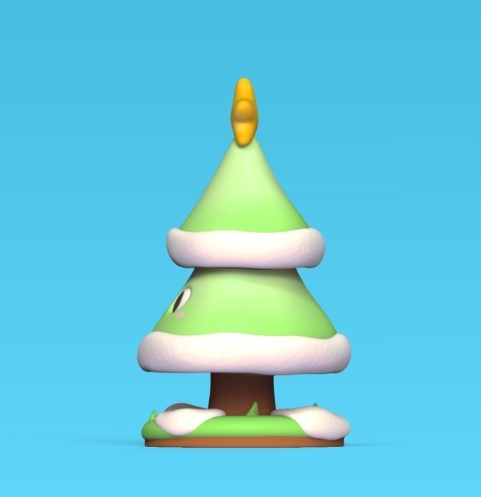 Happy Xmas Tree 3D print model_4