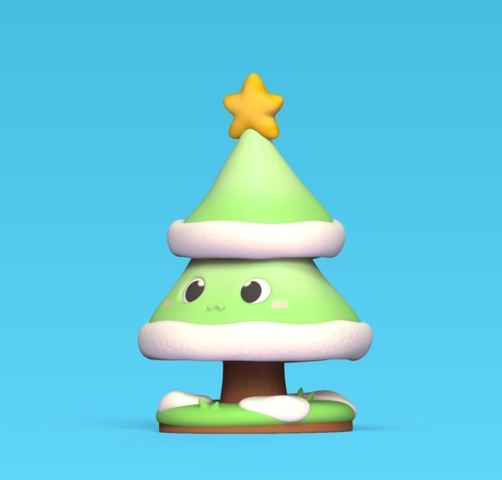 Happy Xmas Tree 3D print model_2