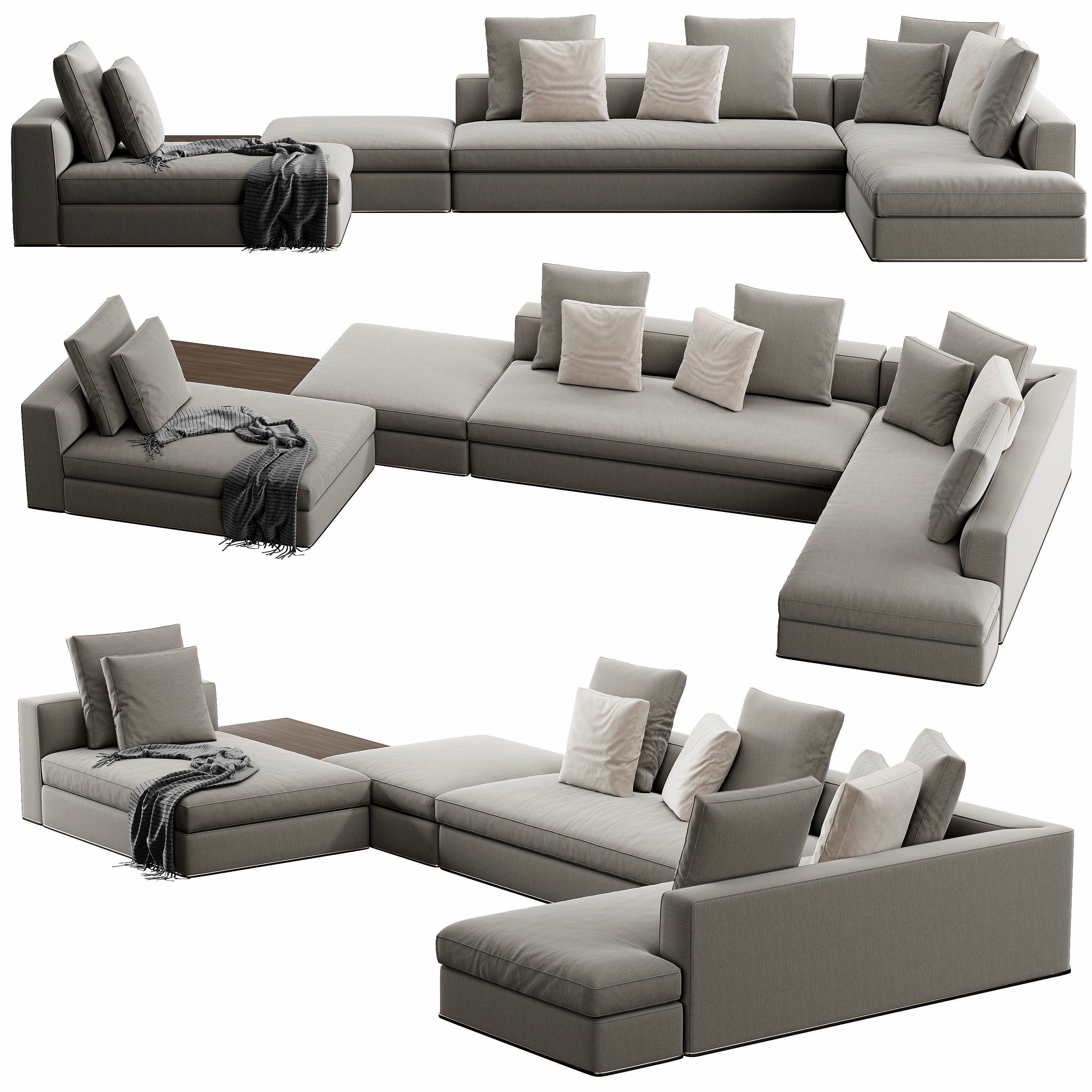 Powell SofaSet 3D model_1
