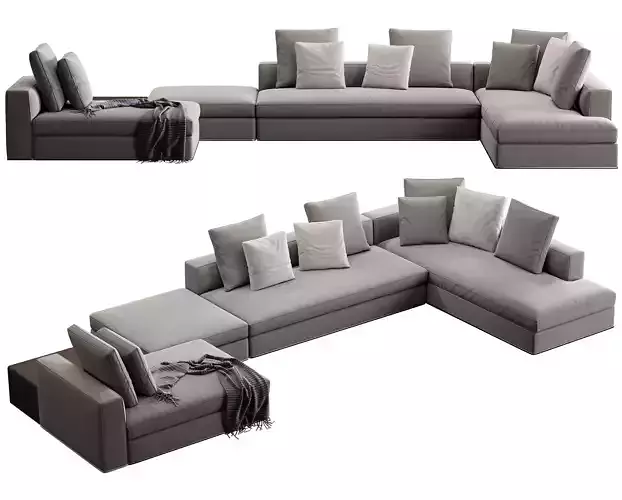 Powell SofaSet 3D model