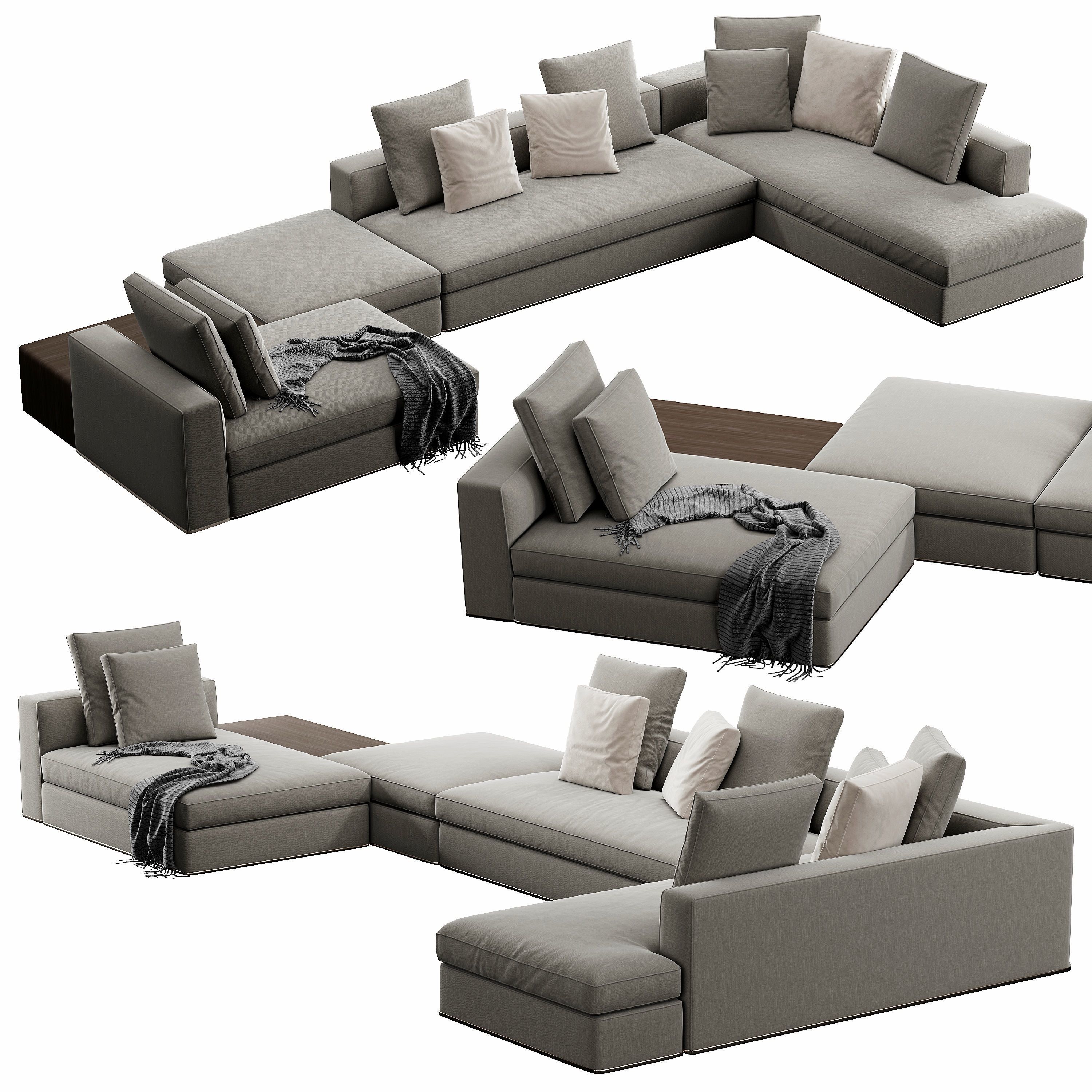 Powell SofaSet 3D model_6