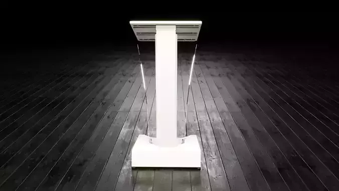 Transparent Lectern Podium 3D model