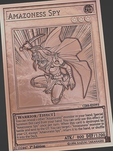 amazoness spy - yugioh 3D print model