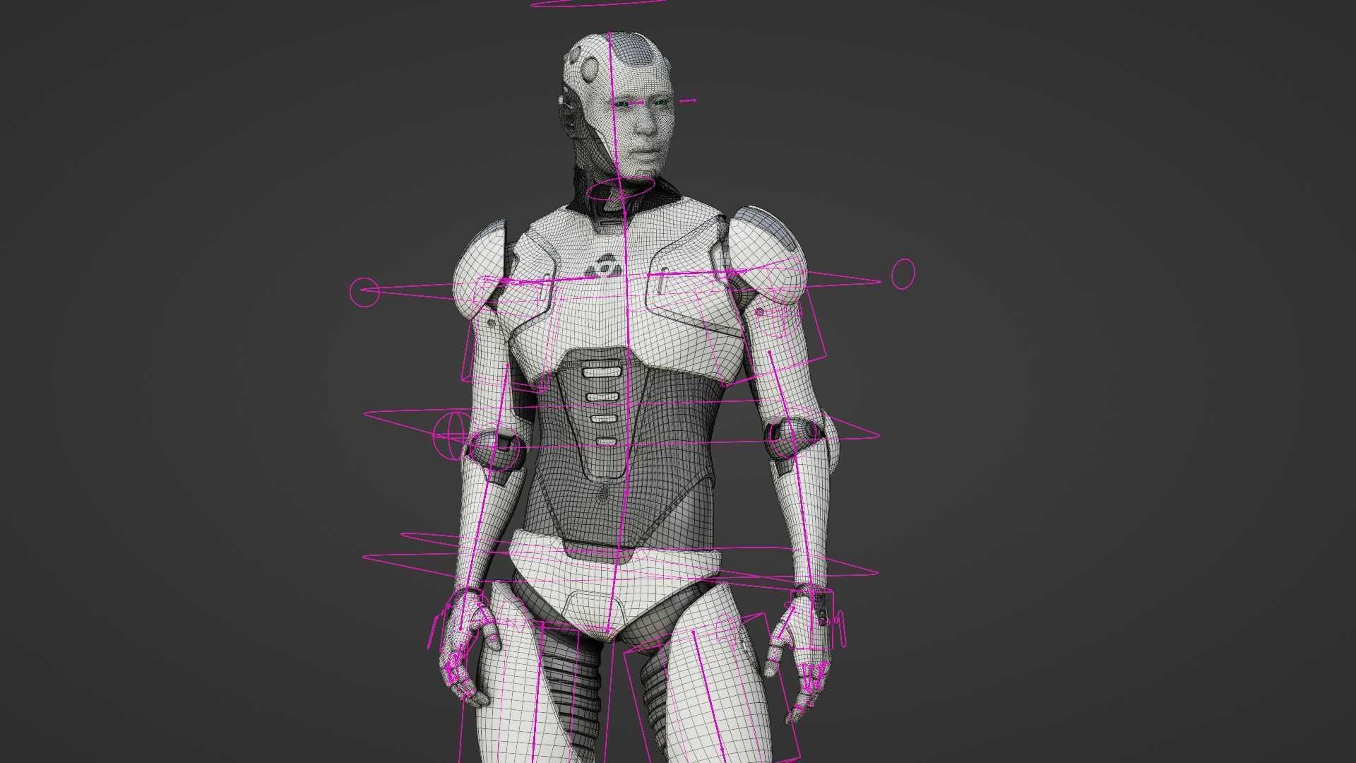 ANDROID CRONOSH Rigged for Unreal Engine - Unity - MIXAMO 3D model_37