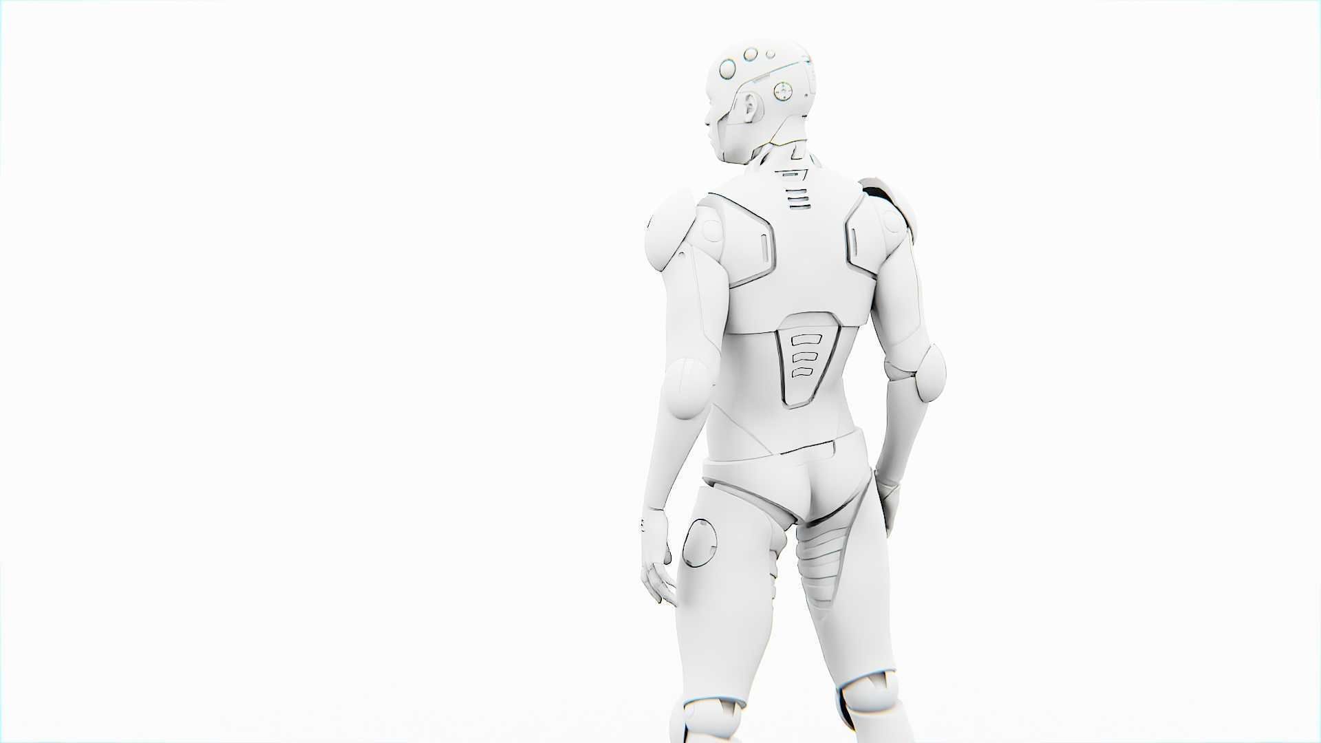 ANDROID CRONOSH Rigged for Unreal Engine - Unity - MIXAMO 3D model_33