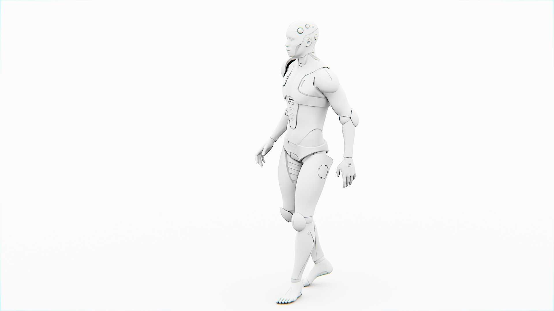 ANDROID CRONOSH Rigged for Unreal Engine - Unity - MIXAMO 3D model_36