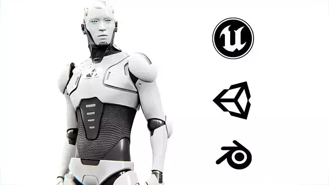 ANDROID CRONOSH  Rigged for Unreal Engine - Unity - MIXAMO 3D model