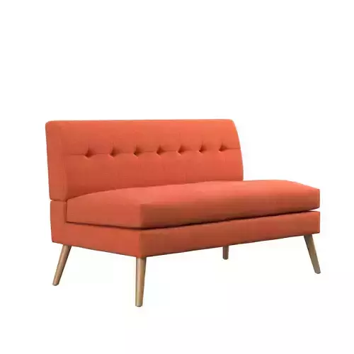 Valeria 55 1 Upholstered Loveseat by Hashtag Home  W004143937 3D model
