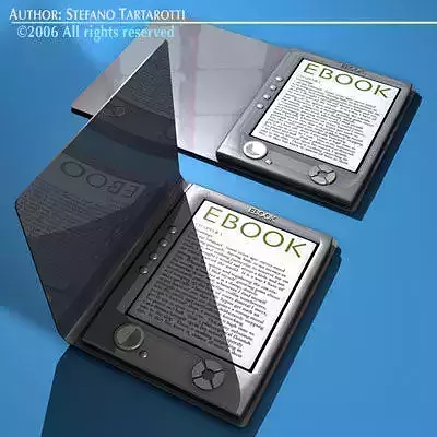 Ebook e-reader 3D model