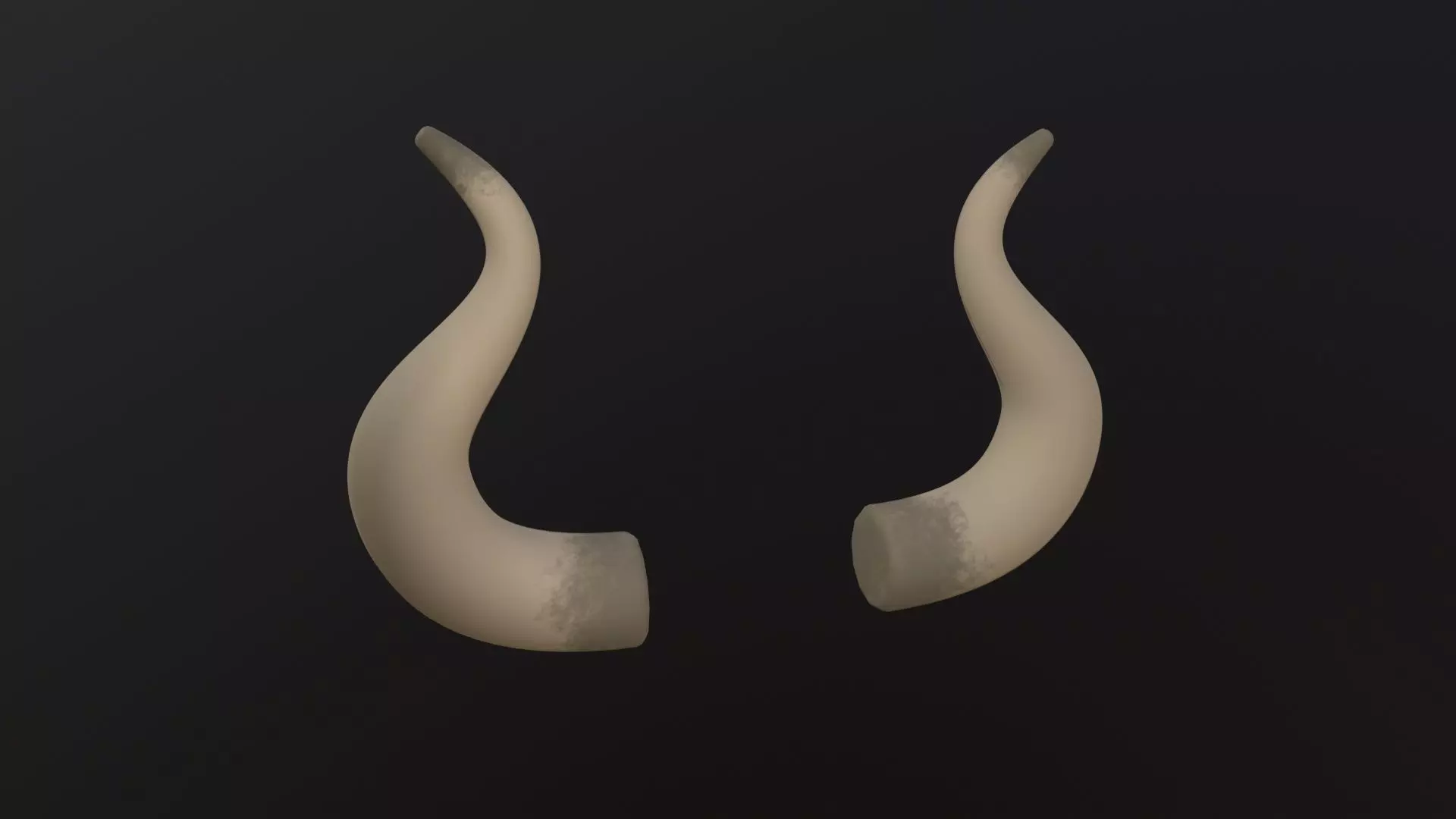Bull Horn 3D Model Low-poly 3D model