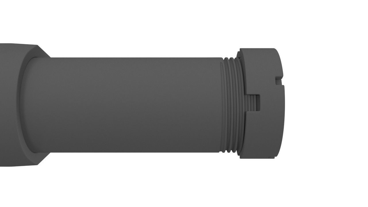 CTR Buttstock AR Rifle Hih-poly Mesh kit Gun Weapon Stock 3D model_3