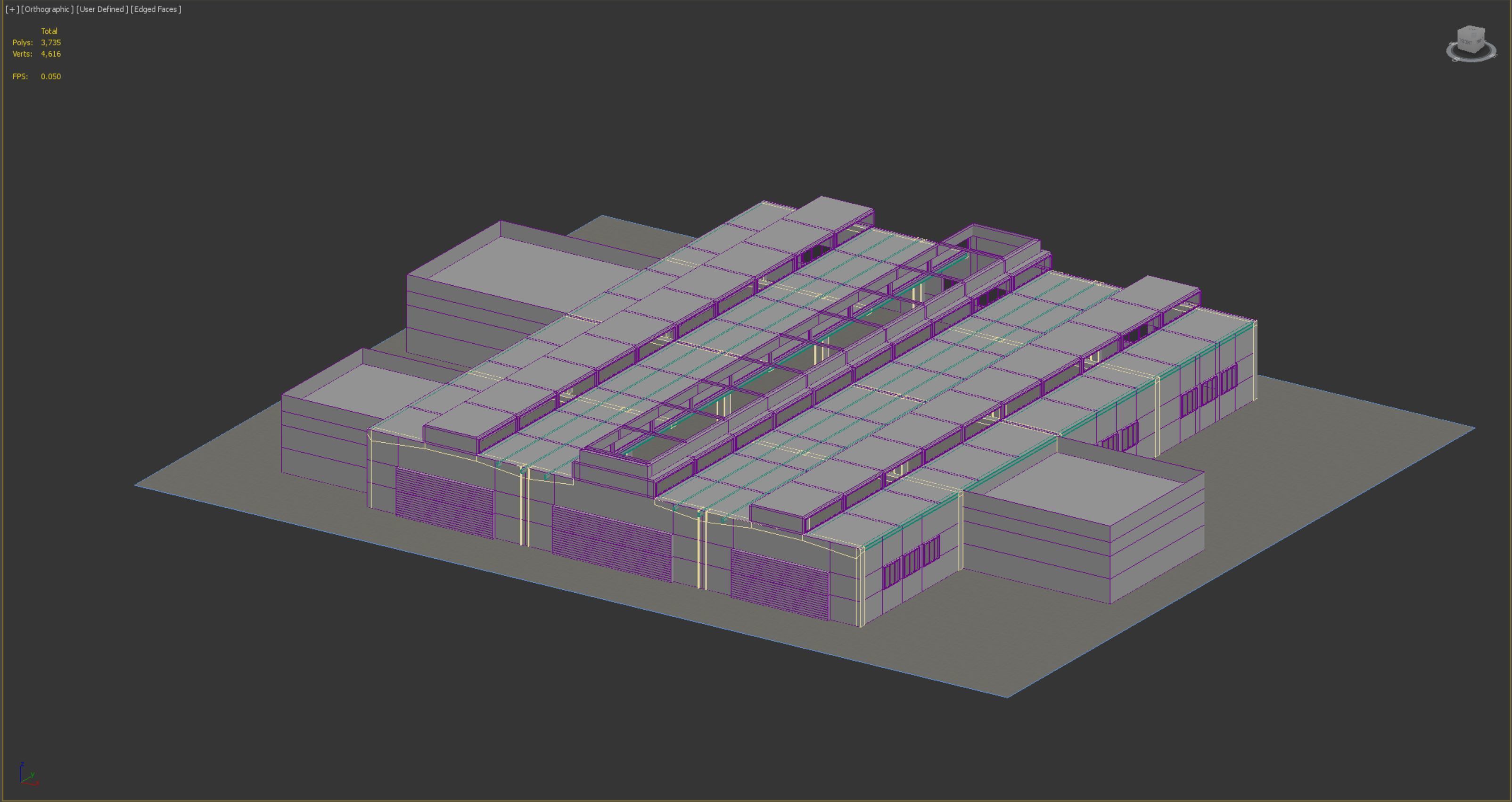 low poly warehouse 16 Low-poly 3D model_13