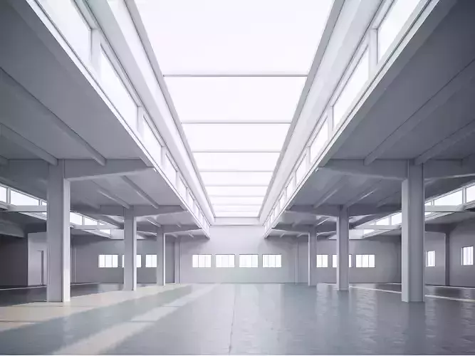 low poly warehouse 16 Low-poly 3D model