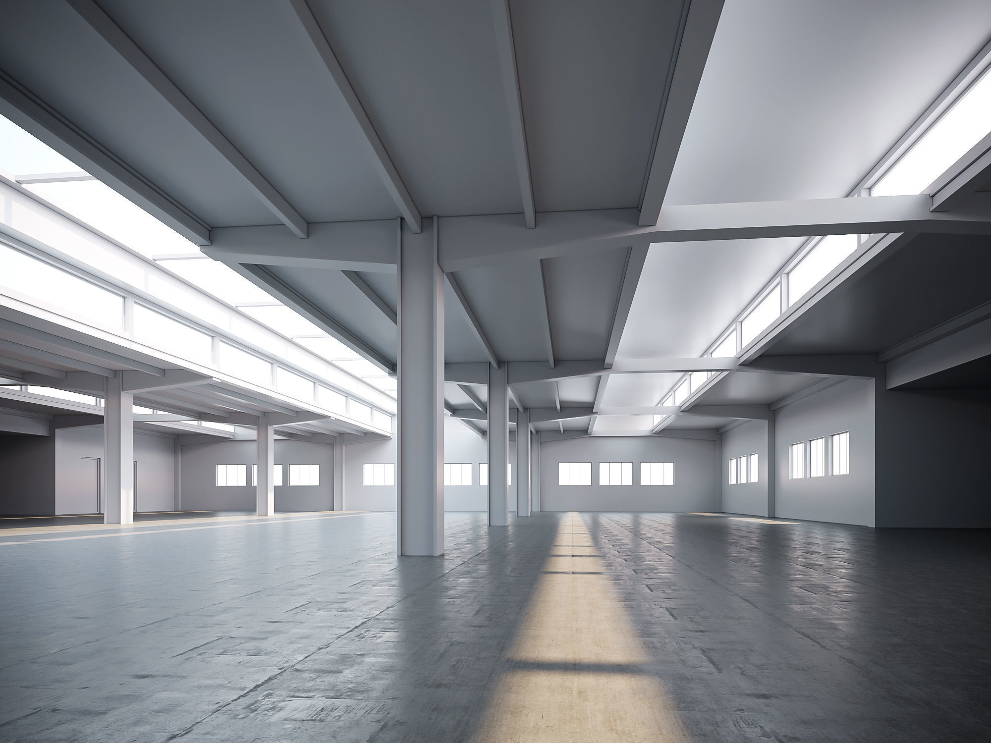 low poly warehouse 16 Low-poly 3D model_5