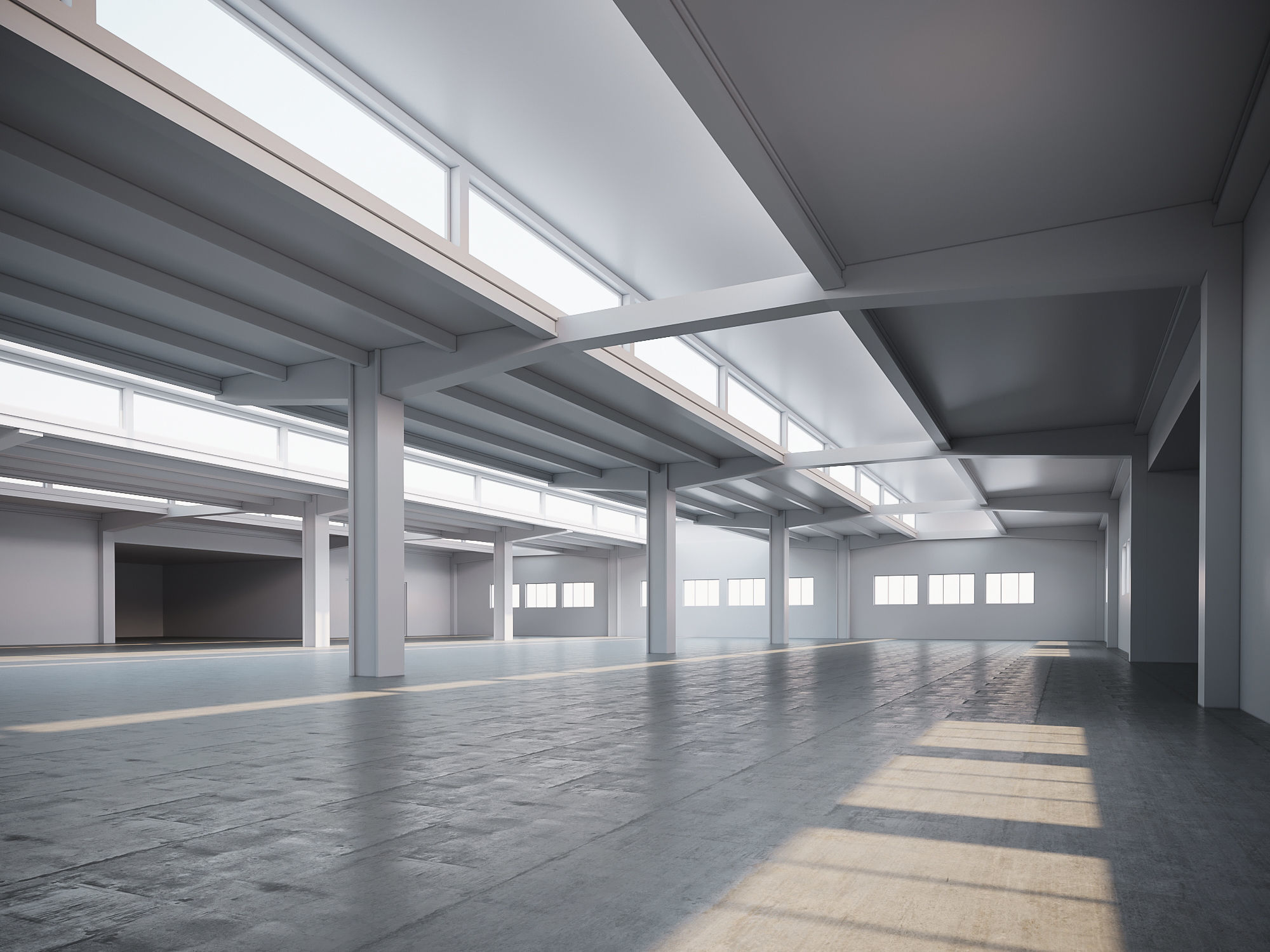 low poly warehouse 16 Low-poly 3D model_1