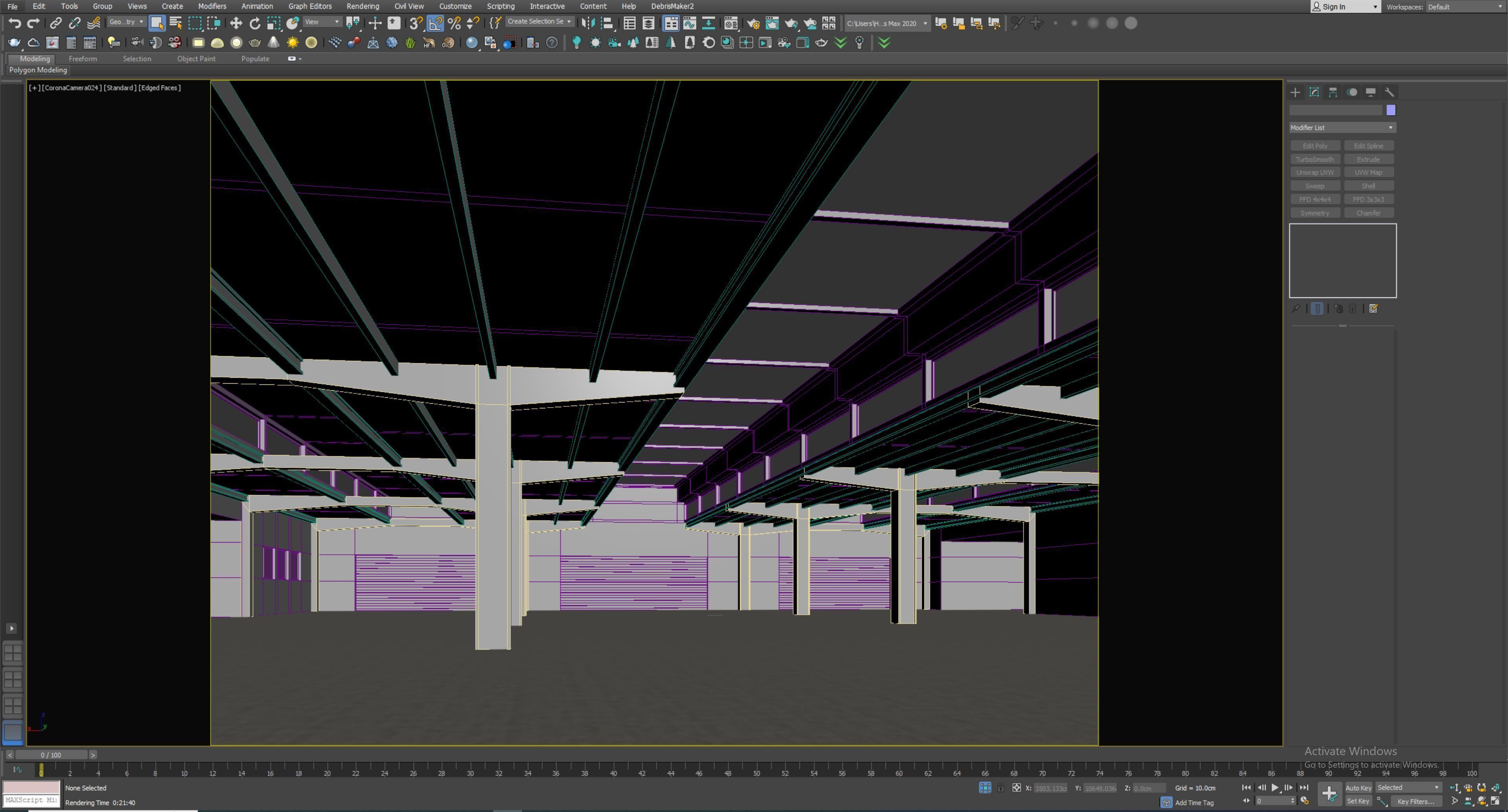 low poly warehouse 16 Low-poly 3D model_11